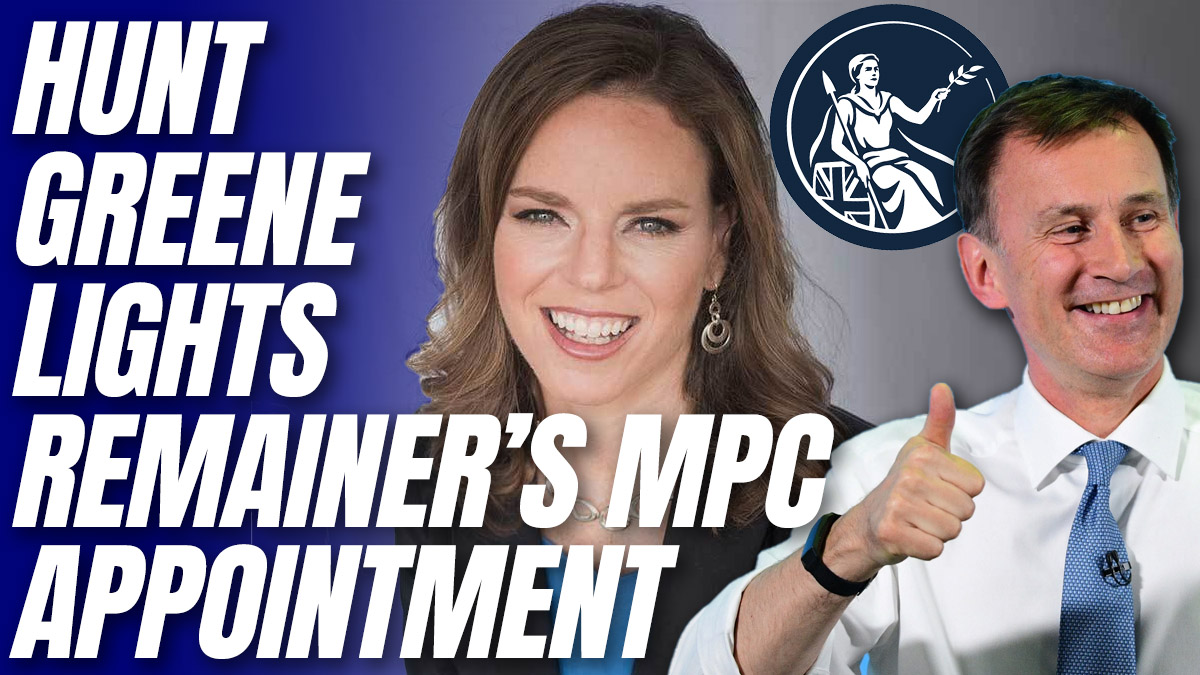 Hunt Appoints Megan Greene to Bank of England MPC – Guido Fawkes
