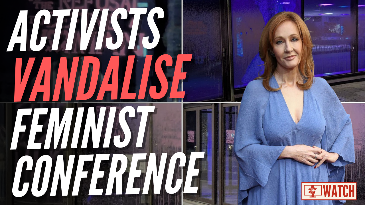 WATCH: Trans Activists Smash Up Venue of JK Rowling Feminist Conference ...