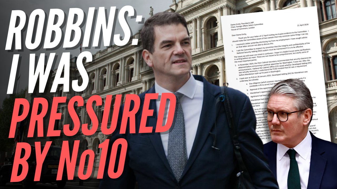 Olly Robbins: 'Dismissive' Downing Street Created 'Atmosphere of Pressure' to Hire Mandelson