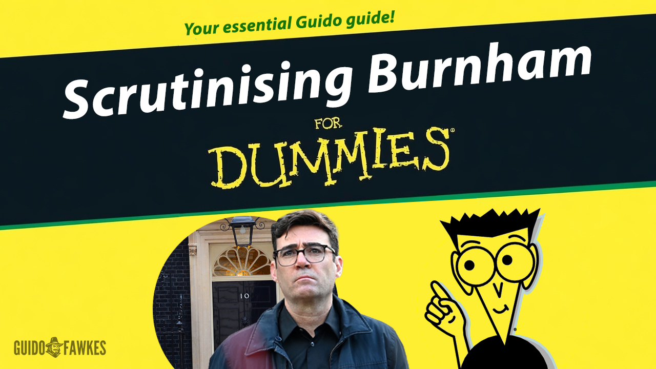 IN FULL: Questions the Media Must Ask Burnham Before He Is Crowned