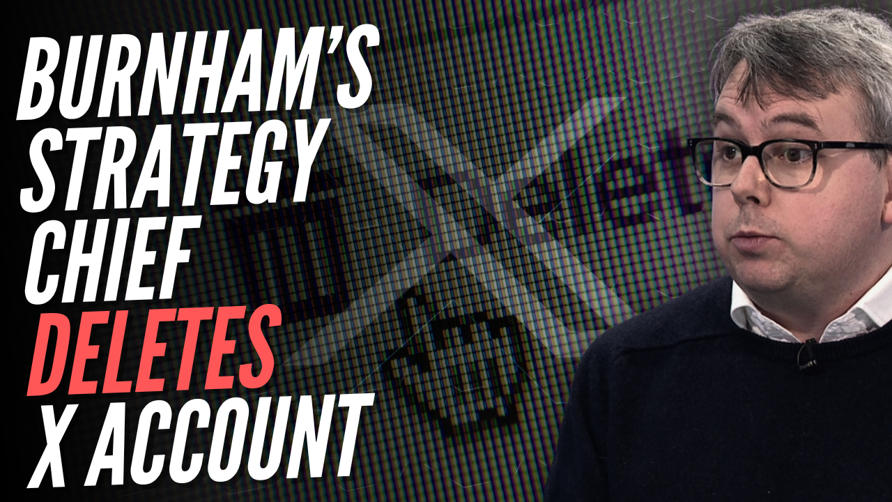 Burnham's Incoming No10 Strategy Chief Deletes X Account