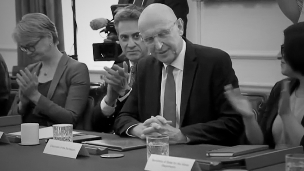 WATCH: Miserable Miliband Forced to Applaud New Chancellor John Healey