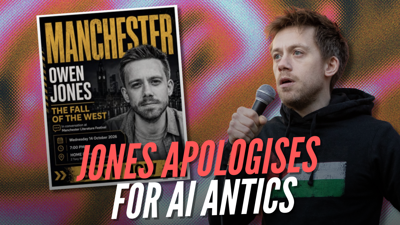 Owen Jones Apologises After Lefty Luddites Attack Him for Using AI